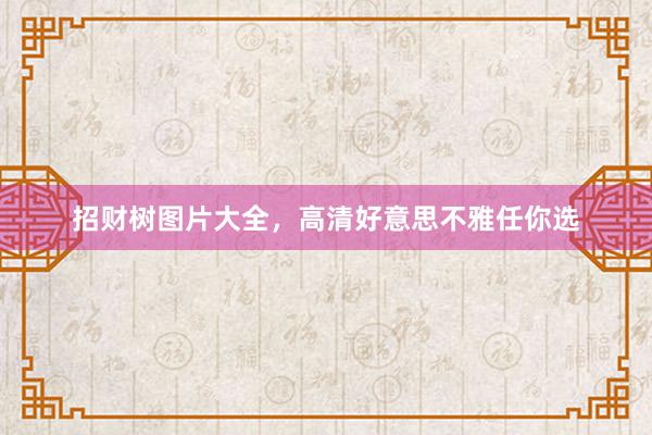 招财树图片大全，高清好意思不雅任你选